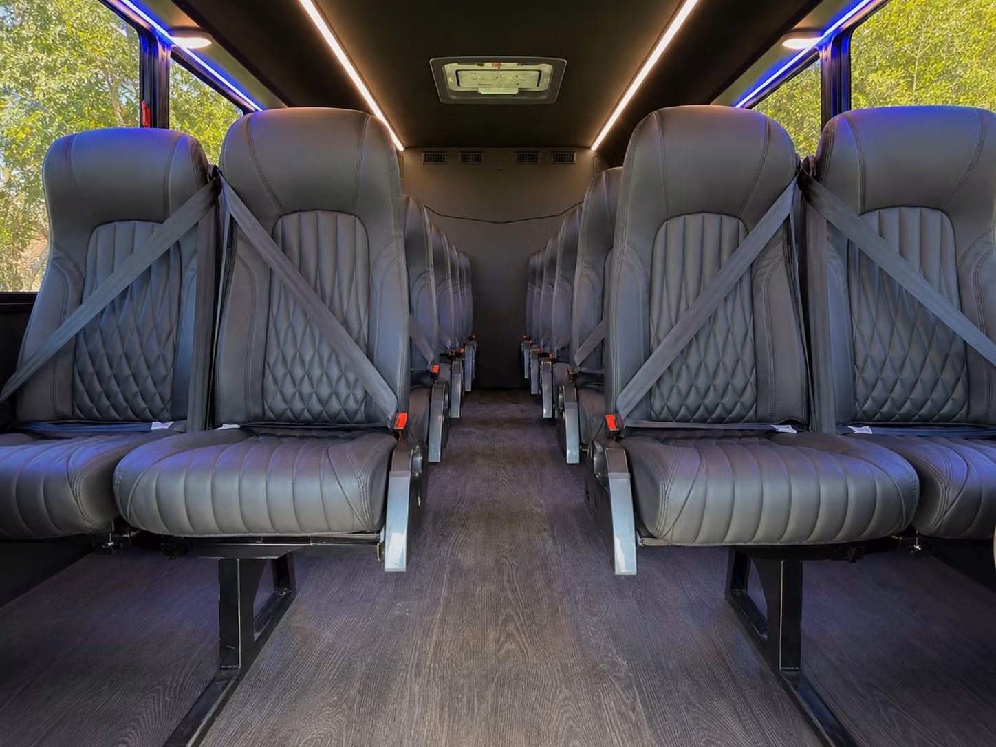 15 passenger minibus interior