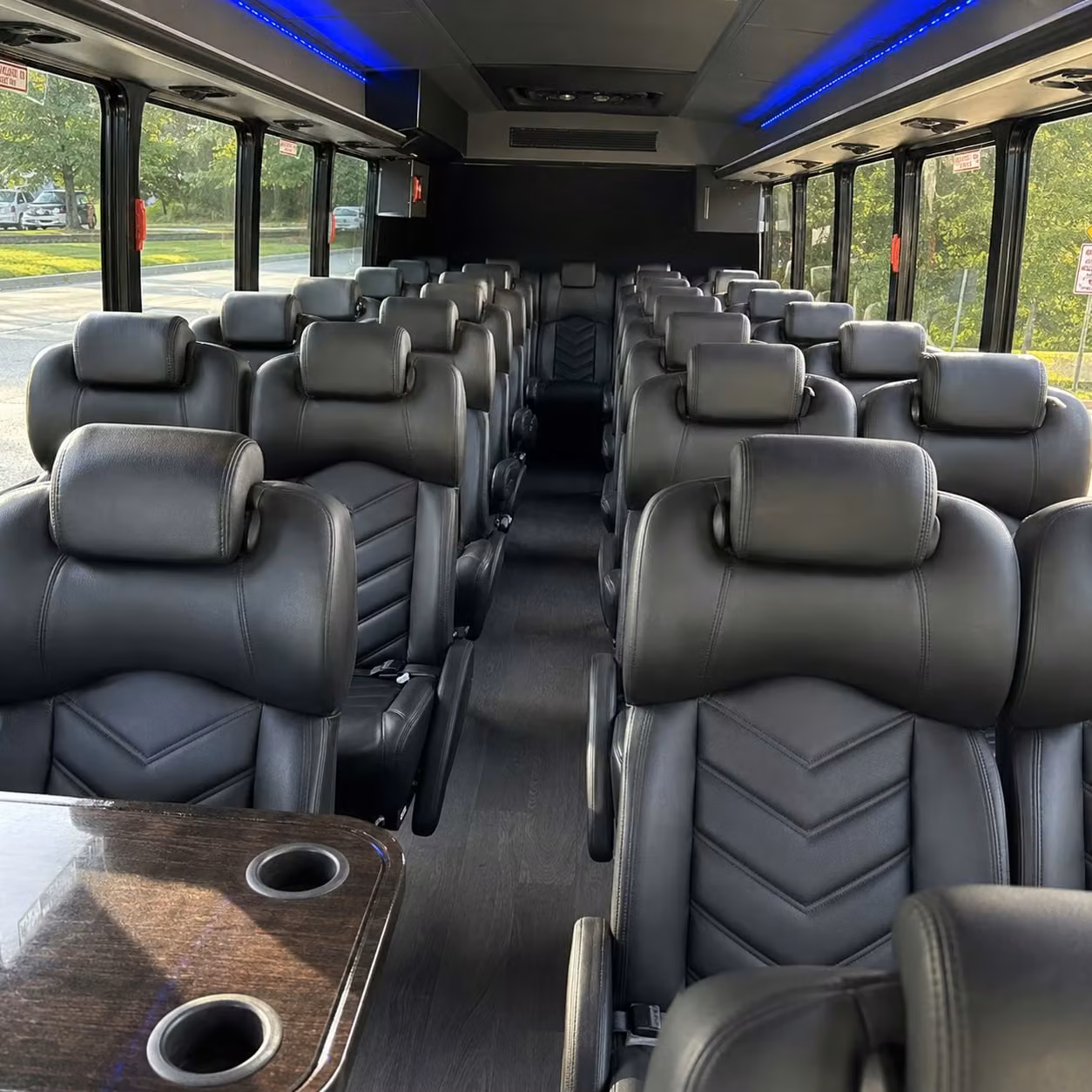28 passenger minibus interior