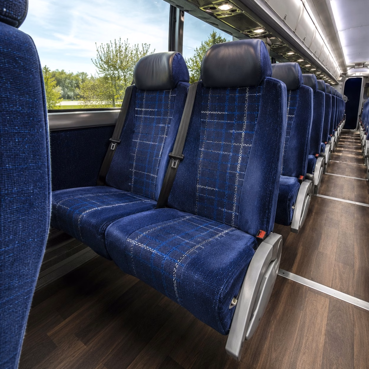cleveland charter bus interior