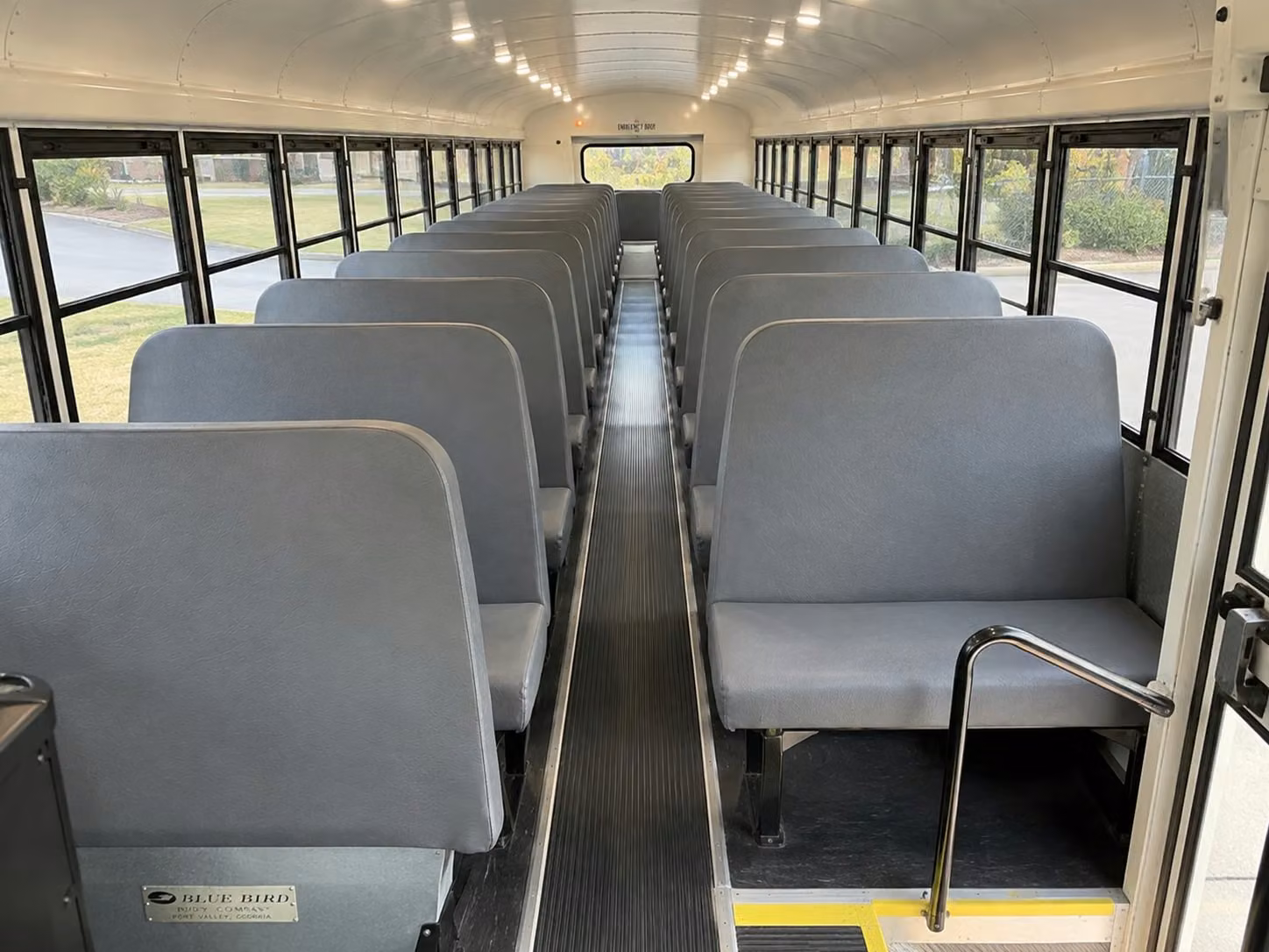 school bus inside